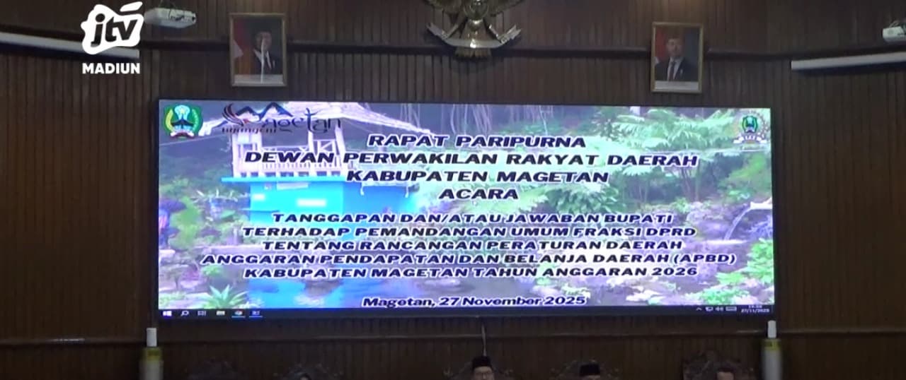Bupati Magetan Sampaikan Tanggapan atas PU Fraksi DPRD Terkait Raperda APBD 2026