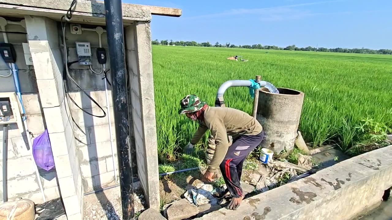 Meresahkan, Puluhan Meter Kabel Sibel Irigasi Petani Raib Dicuri