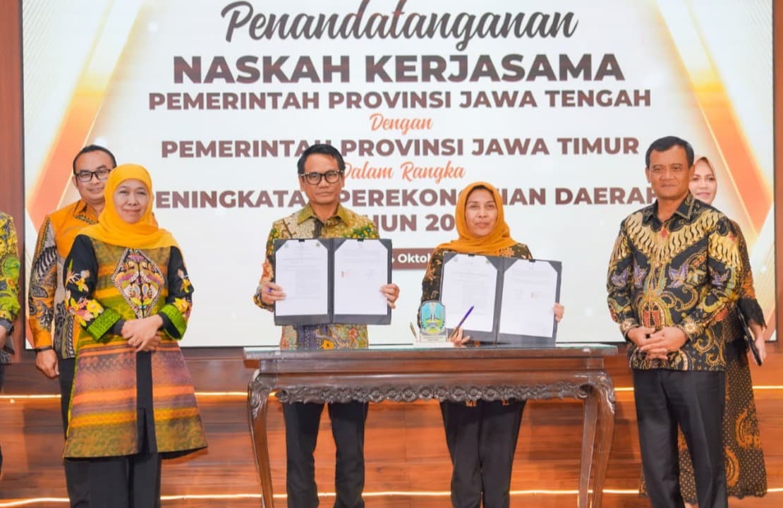 Pemprov Jatim dan Jateng Teken 11 Kerja Sama Strategis