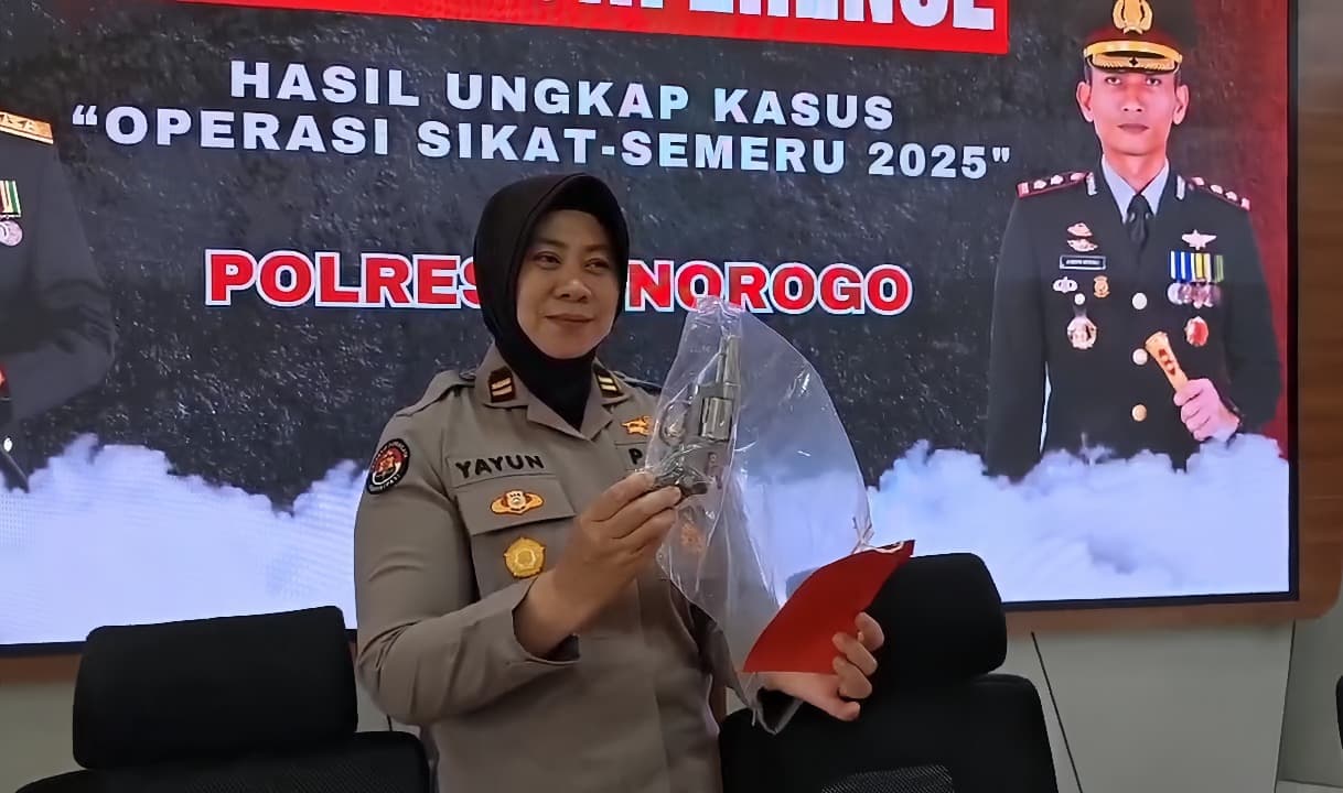 Simpan Senpi Rakitan, Pasutri di Ponorogo Ditangkap